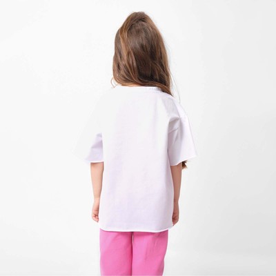 Футболка детская KAFTAN: Basic line, белая, размер 28 (86-92 см)