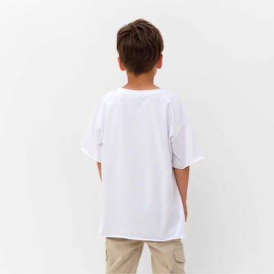 Футболка детская KAFTAN Basic line, размер 30 (98-104 см), белая