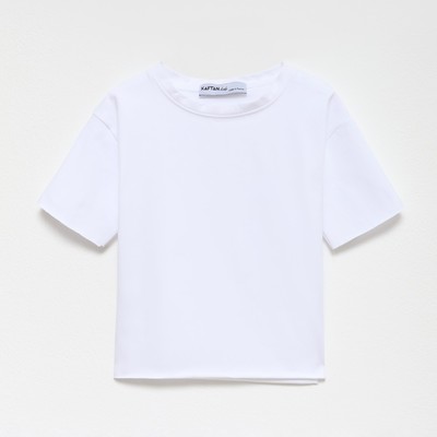 Футболка детская KAFTAN Basic line, размер 30 (98-104 см), белая