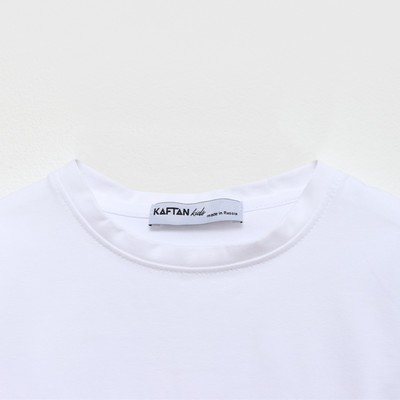 Футболка детская KAFTAN Basic line, размер 30 (98-104 см), белая