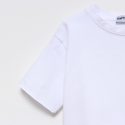 Футболка детская KAFTAN Basic line, размер 30 (98-104 см), белая