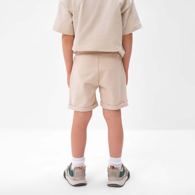 Шорты детские KAFTAN Basic line, размер 32 (110-116 см), бежевые
