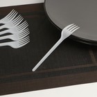 Вилка пластиковая одноразовая белая Не ЗАБЫЛИ!, столовая, 15.5 см, набор 6 шт. - Фото 5