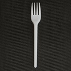 Вилка пластиковая одноразовая белая Не ЗАБЫЛИ!, столовая, 15.5 см, набор 6 шт. - Фото 1