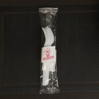 Вилка пластиковая одноразовая белая, столовая, 15,5 см, набор 6 шт - фото 4612518