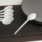 Ложка пластиковая одноразовая Не ЗАБЫЛИ!, белая, столовая, 15.5 см, набор 6 шт. - Фото 4