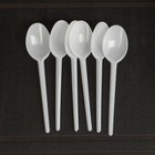 Ложка пластиковая одноразовая Не ЗАБЫЛИ!, белая, столовая, 15.5 см, набор 6 шт. - Фото 2