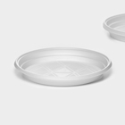 Тарелки пластиковые одноразовые, d=17 см, набор 6 шт, цвет белый - фото 4383671