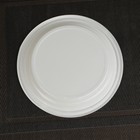 Тарелки пластиковые одноразовые, d=17 см, набор 6 шт, цвет белый - фото 4383681