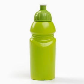 Бутылка для воды велосипедная, 400 мл, с соской, 18 х 6.2 х 6.2 см, зеленая