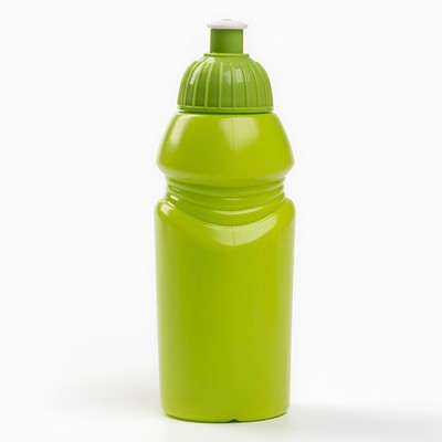 Бутылка для воды велосипедная, 400 мл, с поильником, 18 х 6.2 х 6.2 см, зеленая