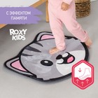 Антискользящий плюшевый коврик «Кот» c эффектом памяти, р-р. 50x60 см 9779974 - фото 71740