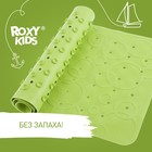 Антискользящий резиновый коврик ROXY-KIDS для ванны, 35x76 см, цвет салатовый 9779977 - фото 10611764