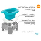 Дорожный горшок HandyPotty с универсальной вкладкой для горшка, цвет серо-мятный - фото 22331751