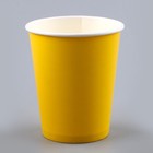 Набор бумажной посуды: 6 тарелок, 6 стаканов, цвет жёлтый - фото 10020512