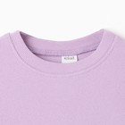 Костюм для девочки (свитшот, брюки) MINAKU цвет лиловый, рост 128 см - Фото 7