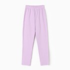 Костюм для девочки (свитшот, брюки) MINAKU цвет лиловый, рост 128 см - Фото 10
