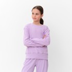 Костюм для девочки (свитшот, брюки) MINAKU, лиловый, рост 158 см - Фото 4