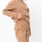 Костюм для девочки (свитшот, брюки) MINAKU, бежевый, рост 104 см 9549268 - фото 14200110