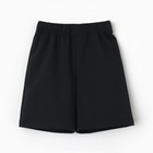 Костюм детский (футболка, шорты) MINAKU, бежевый/графит, рост 110 см - фото 46449030