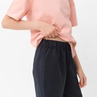 Костюм детский (футболка, шорты) MINAKU, бежевый/графит, рост 158 см - Фото 16