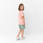 Костюм детский (футболка, шорты) MINAKU цвет бежевый/ олива, рост 98 см - Фото 16