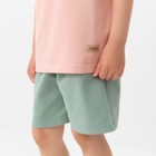 Костюм детский (футболка, шорты) MINAKU цвет бежевый/ олива, рост 98 см - Фото 18