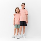 Костюм детский (футболка, шорты) MINAKU цвет бежевый/ олива, рост 110 см - Фото 20