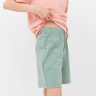 Костюм детский (футболка, шорты) MINAKU, бежевый/олива, рост 140 см - Фото 18