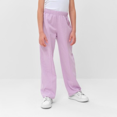 Брюки для девочки MINAKU, лиловые, рост 128 см