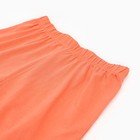 Комплект (футболка/шорты) для девочки, цвет зеленый/коралл, рост 110-116 см - фото 24651121