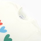 Комплект (футболка/шорты) для девочки, цвет молочный/серо-голубой, рост 104-110 см - Фото 7