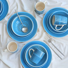Набор керамической посуды Elrington «Аэрограф. Морской вечер», 16 предметов - фото 4383713