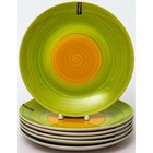 Набор тарелок Elrington «Аэрограф. Зелёный луг», 27 см, 6 шт - фото 303096337