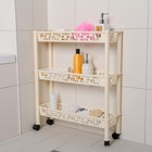 Этажерка напольная 3-х секционная BranQ Prima, на колёсиках, МИКС - Фото 11