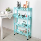 Этажерка напольная 4-х секционная BranQ Prima, на колёсиках, МИКС - Фото 12