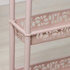 Этажерка напольная 4-х секционная BranQ Prima, на колёсиках, МИКС - Фото 4