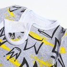 Комплект детский (распашонка, ползунки), цвет серый/короны, рост 56 см - фото 24574902