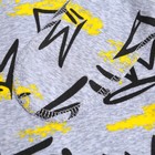 Комплект детский (распашонка, ползунки), цвет серый/короны, рост 56 см - фото 24574904