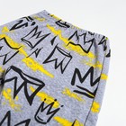 Штанишки детские, цвет серый/короны, рост 74 см - фото 24413429