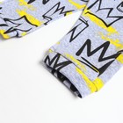 Штанишки детские, цвет серый/короны, рост 74 см - фото 24413430