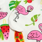 Комплект детский (распашонка, ползунки), цвет белый/фламинго, рост 62 см 9704228