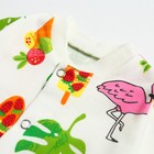 Кофточка детская, цвет белый/фламинго, рост 80 см - фото 27060167