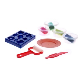 Набор для игры с пластилином «Сладкие конфетки», 4 баночки с пластилином, в пакете