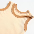 Комплект (майка, трусы на подгузник) детский, цвет бежевый, рост 62 см - фото 42763733