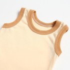 Комплект (майка, трусы на подгузник) детский, цвет бежевый, рост 80 см - фото 25397298