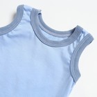 Комплект (майка, трусы на подгузник) детский, цвет голубой, рост 74 см - Фото 2