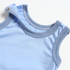 Комплект (майка, трусы на подгузник) детский, цвет голубой, рост 74 см - Фото 4