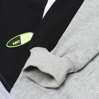 Костюм детский (толстовка/брюки), цвет серый, рост 122-128 см - фото 25365632