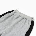 Костюм детский (толстовка/брюки), цвет серый, рост 86-92см - Фото 4